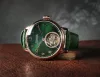 Poljot-International Tourbillon 3400.T-XVIII-GR zöld számlapos, rosegold tokozású karóra