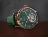 Poljot-International Tourbillon 3400.T-XVIII-GR zöld számlapos, rosegold tokozású karóra