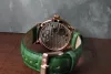 Poljot-International Tourbillon 3400.T-XVIII-GR zöld számlapos, rosegold tokozású karóra