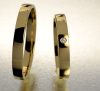3 mm-es Sárga-arany Karikagyűrű pár VD02S
