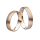 4,5mm Vörös-Fehér arany Karikagyűrű pár HM 43150