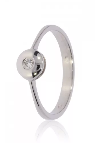 Fehér arany gyémánt köves gyűrű 41477