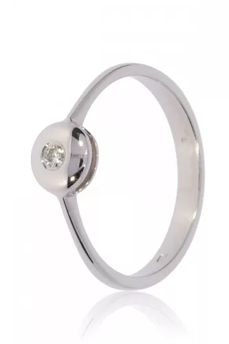 Fehér arany gyémánt köves gyűrű 41477