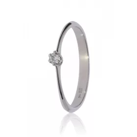 Fehér arany gyémánt köves gyűrű 41478