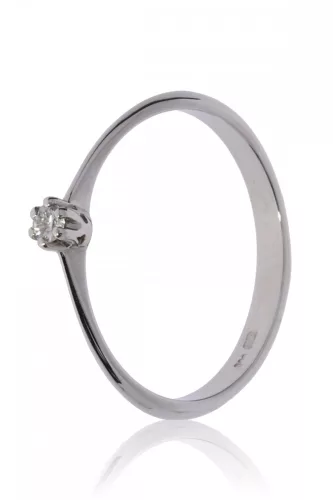 Fehér arany gyémánt köves gyűrű 41478