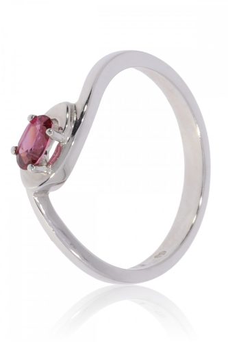 Fehér arany rodolit köves gyűrű 43640