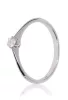 Fehér arany gyémánt köves gyűrű 44095