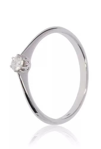 Fehér arany gyémánt köves gyűrű 44095