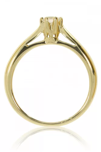 Sárga arany gyémánt köves gyűrű 46150