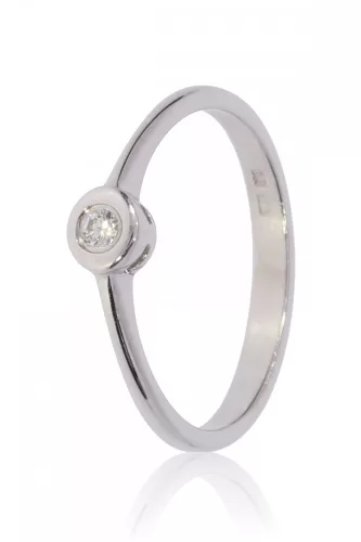 Fehér arany gyémánt köves gyűrű 47356