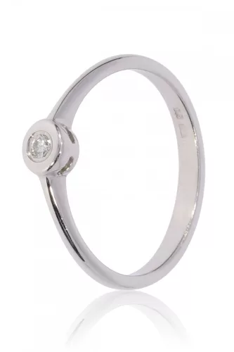 Fehér arany gyémánt köves gyűrű 47356