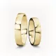 4 mm-es Sárga-arany Karikagyűrű pár VD01S