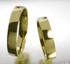 4 mm-es Sárga-arany Karikagyűrű pár VD01S