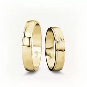 4 mm-es Sárga-arany Karikagyűrű pár VD04S