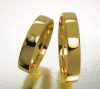 4 mm-es Sárga arany Karikagyűrű pár VD11S