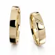 4 mm-es Sárga arany Karikagyűrű pár VD16S