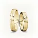 4 mm-es Sárga arany Karikagyűrű pár VD21S