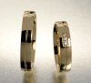 4 mm-es Sárga arany Karikagyűrű pár VD21S