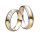 5,5mm Sárga-Fehér arany Karikagyűrű pár HM 34150