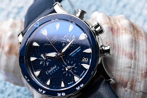 Vostok Europe női karóra – kék számlap, stopperes funkció, 3 szíj