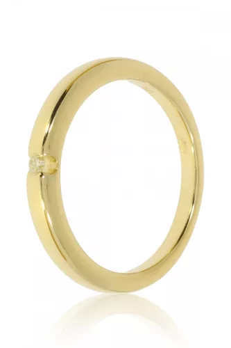 Sárga arany gyémánt köves gyűrű 54828