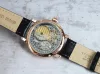 Poljot Dobronrav 5501.1910613 férfi karóra – rosegold tok, áttetsző számlap, fekete szíj
