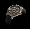 Poljot Dobronrav 5501.1910613 férfi karóra – rosegold tok, áttetsző számlap, fekete szíj