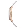 Swarovski Crystalline Aura női karóra – szürke bőrszíj, rózsaarany PVD tok, kristály dísz