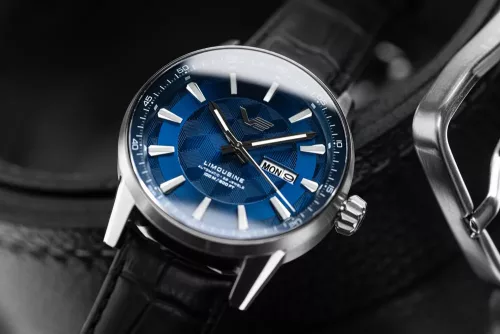Vostok Europe Limousine 561A799-B acél mesh automata férfi karóra számlap