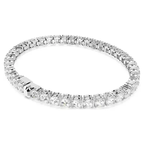 Swarovski Matrix Tennis fehér kristályos karkötő elegáns kivitelben