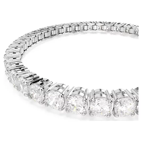 Swarovski Matrix Tennis fehér kristályos karkötő elegáns kivitelben