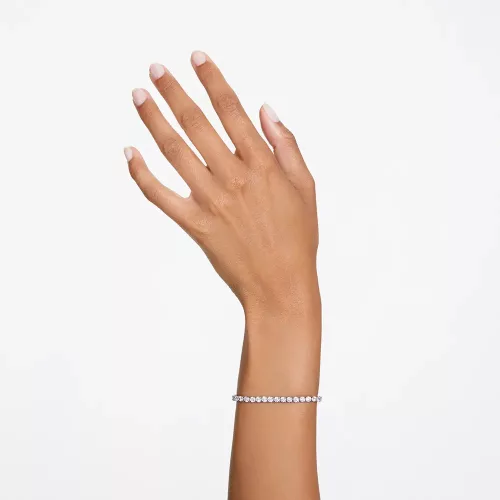 Swarovski Matrix Tennis fehér kristályos karkötő elegáns kivitelben