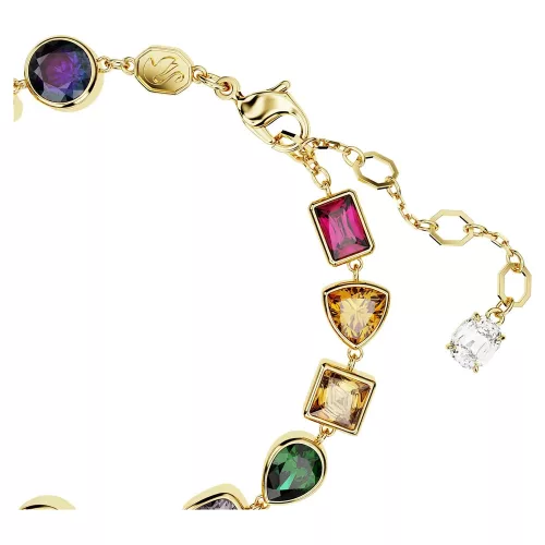 Swarovski Imber női karkötő – arany tónusú bevonat, többszínű kristályok