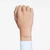Swarovski Hyperbola karkötő – végtelen forma, fehér kristály, rodiumozott