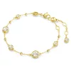 Swarovski női karkötő – arany tónusú bevonat, fehér kristályokkal