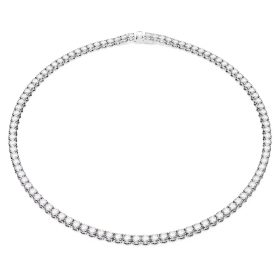 Swarovski Matrix Tennis női nyaklánc – fehér kristályok, ródium bevonat