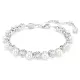 Swarovski Matrix Tennis női karkötő – fehér kristálygyöngy, zirconia és ródium bevonat