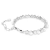 Swarovski Matrix Tennis női karkötő – fehér kristálygyöngy, zirconia és ródium bevonat