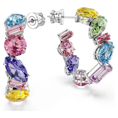 Swarovski Gema 5692412 kis karika fülbevaló vegyes kristályokkal