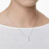 Swarovski Matrix 5693897 medál fehér kristály gyönggyel rodium bevonattal