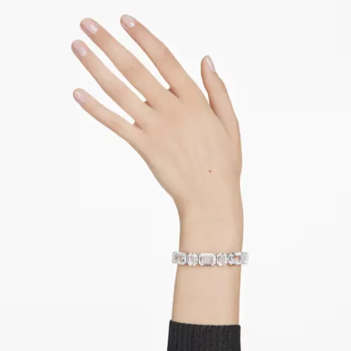 Swarovski Millenia női karkötő – ródium bevonat, fehér nyolcszög kristályok