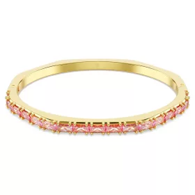Swarovski Matrix csuklópánt – rózsaszín baguette cirkónia, arany tónusú bevonat