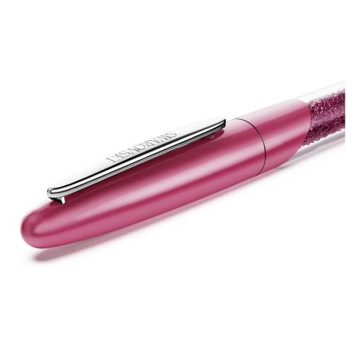 Swarovski Crystalline golyóstoll – rózsaszín lakkozott, krómozott, kristály díszítés