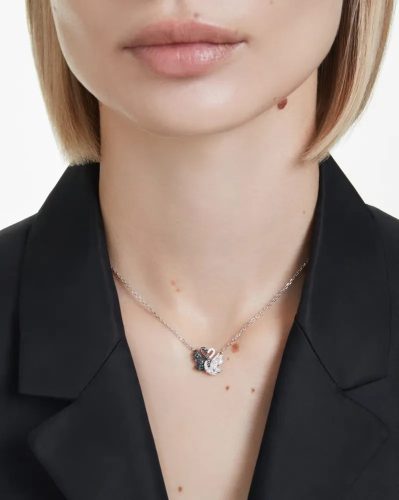Swarovski Swan 5720880 nyaklánc – hattyú motívum fehér kristályokkal