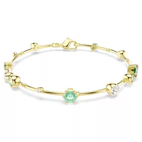 Swarovski Constella női karkötő 5722478 – arany tónus, zöld és áttetsző kristályok