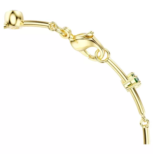 Swarovski Constella női karkötő 5722478 – arany tónus, zöld és áttetsző kristályok