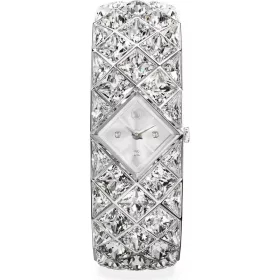 Swarovski Curiosa Bangle női karóra – ezüst karkötő, kristálydísz