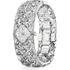 Swarovski Curiosa Bangle női karóra – ezüst karkötő, kristálydísz