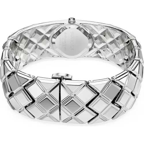 Swarovski Curiosa Bangle női karóra – ezüst karkötő, kristálydísz