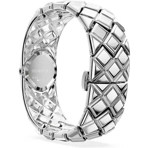 Swarovski Curiosa Bangle női karóra – ezüst karkötő, kristálydísz